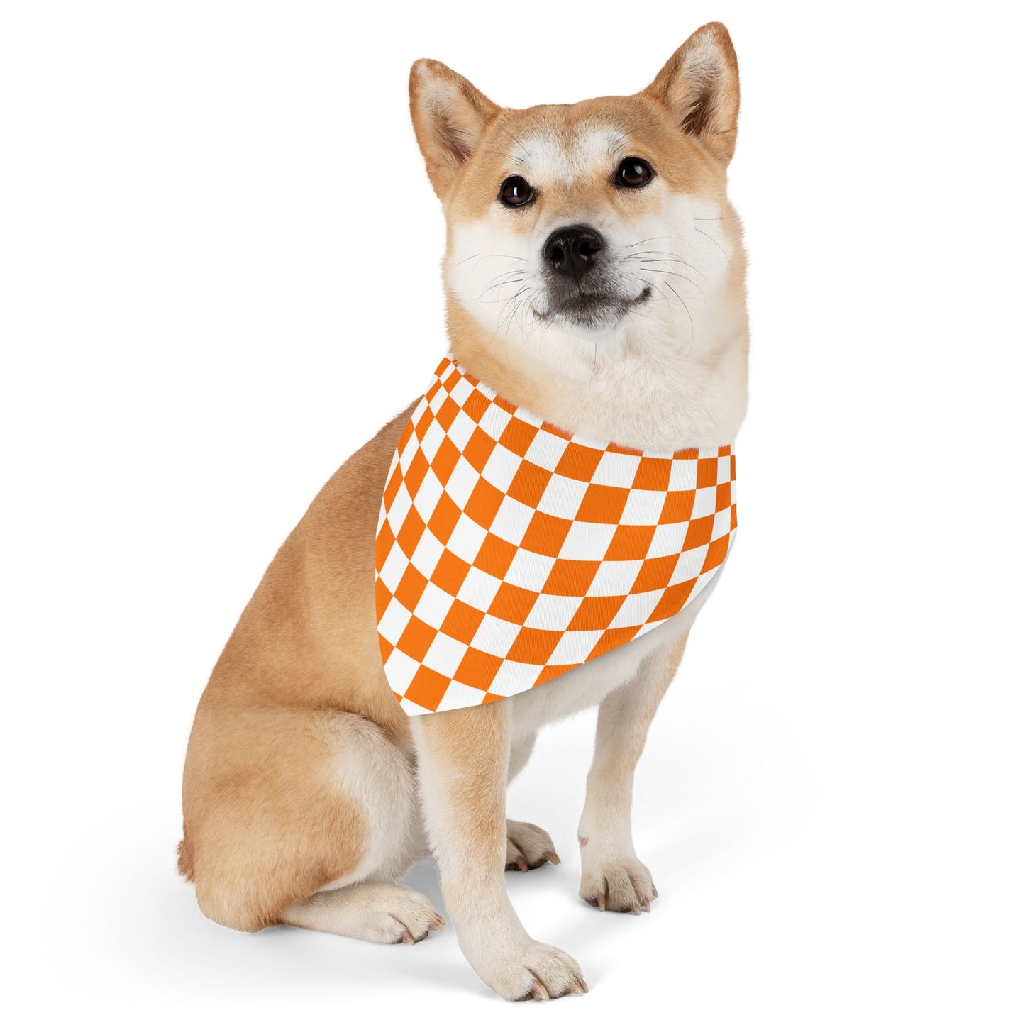 Checkerboard Pet Bandana Collar