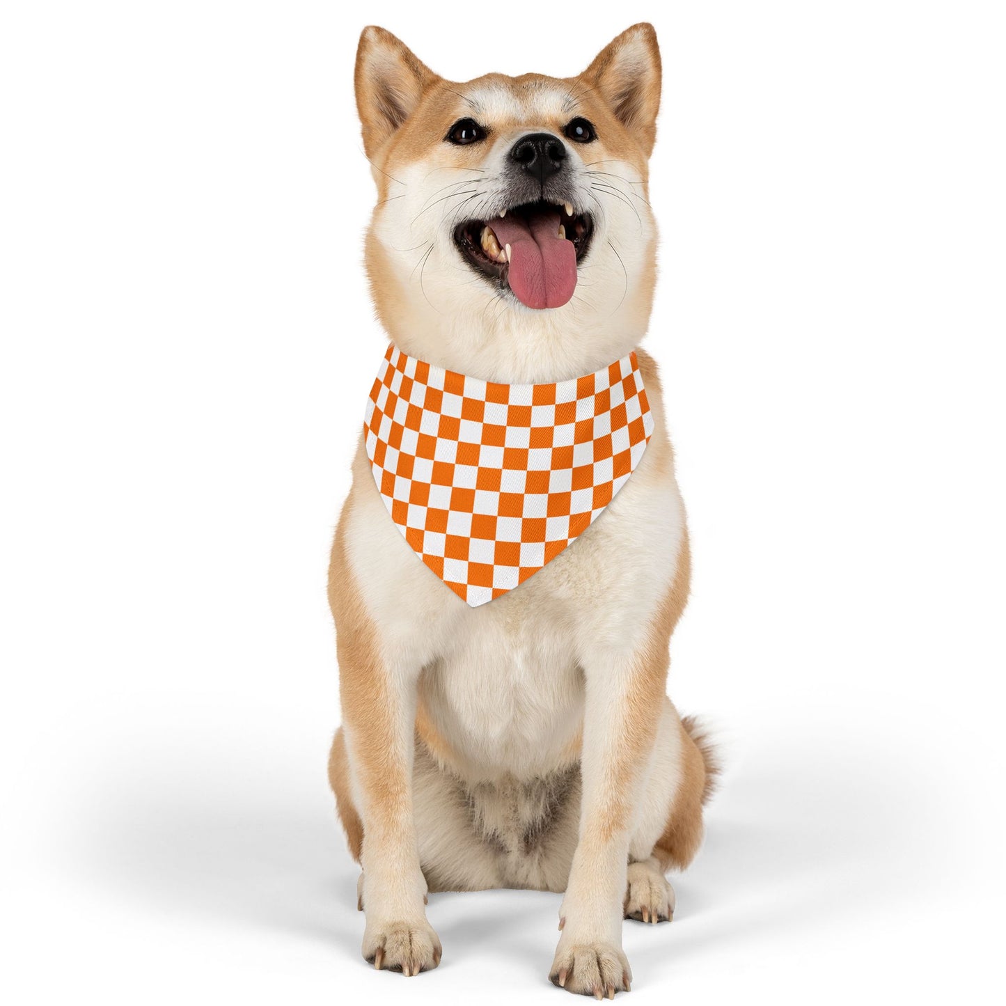 Checkerboard Pet Bandana Collar