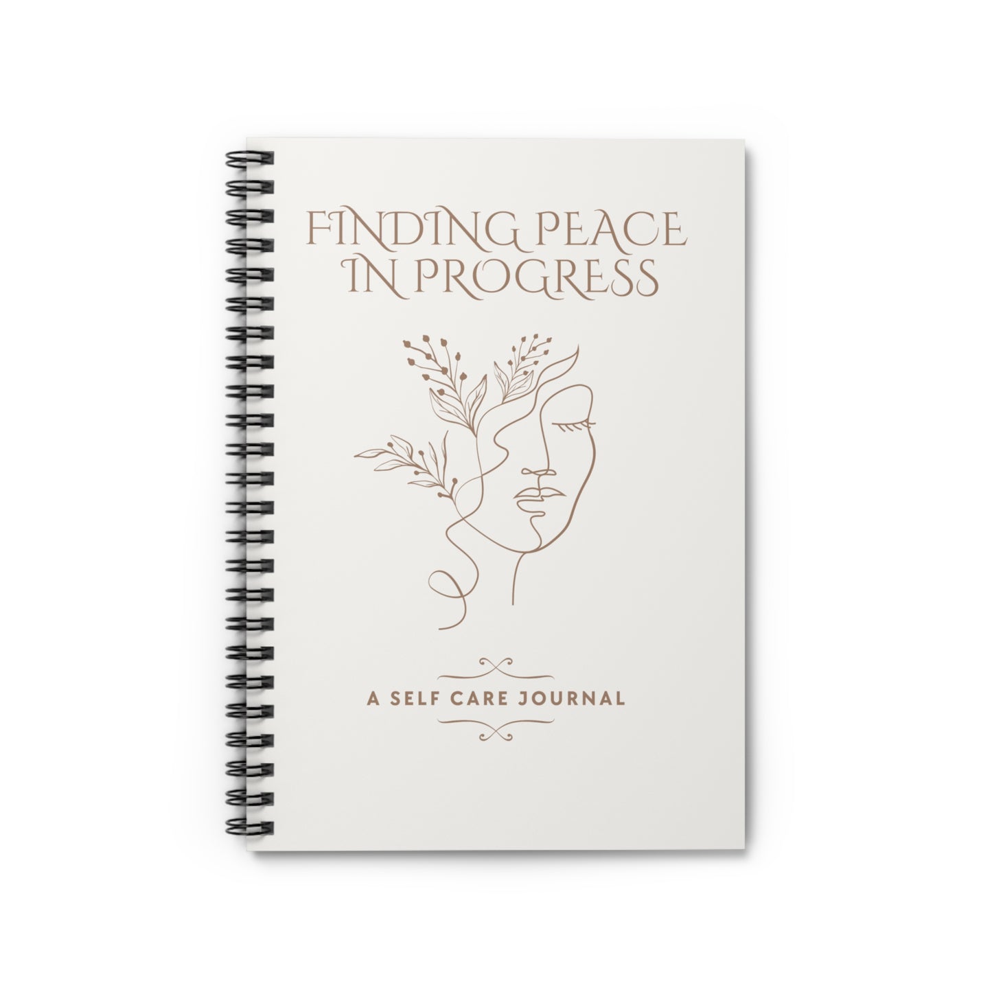 Finding Peace in Progress Spiral Notebook - Ruled Line