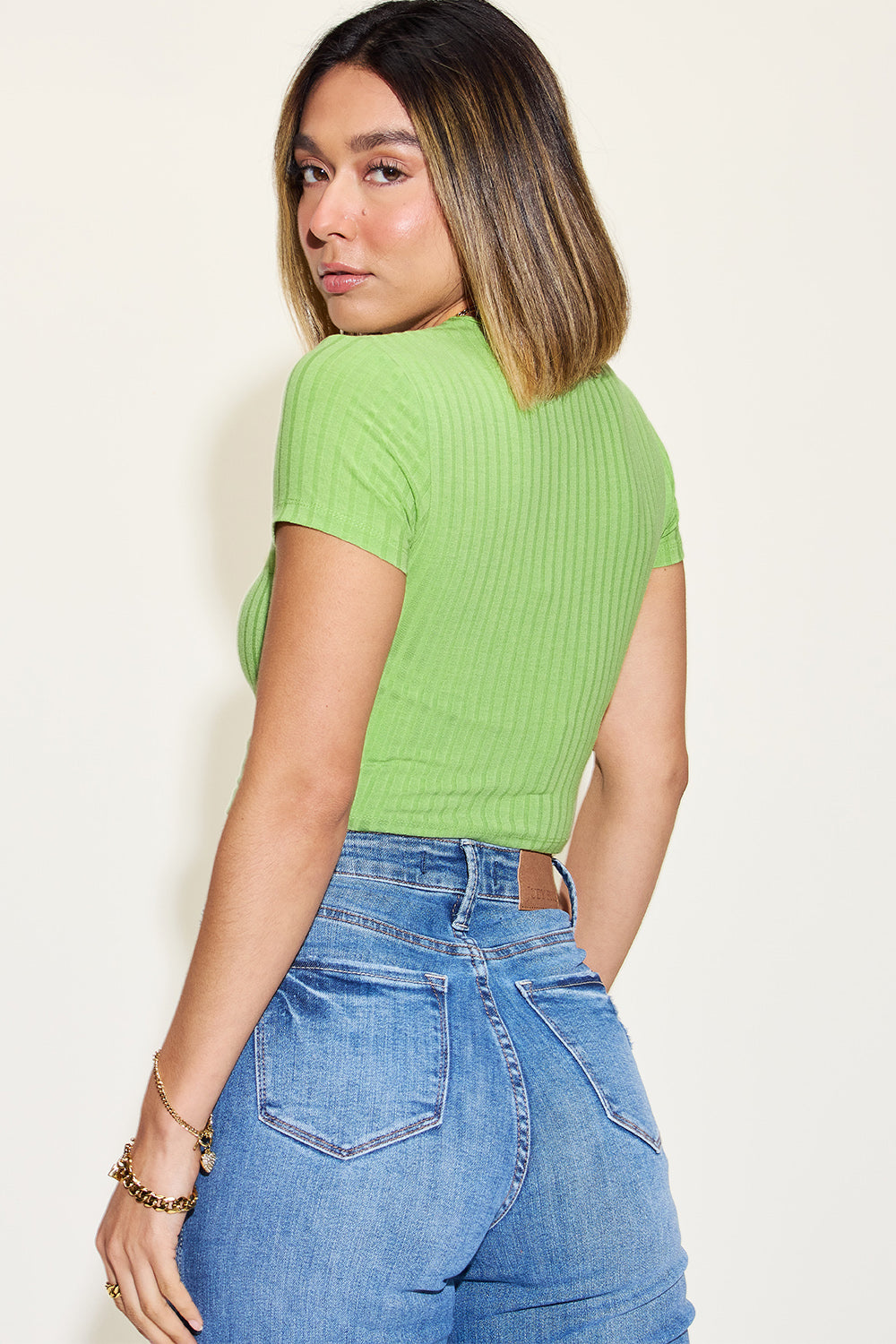 Cropped Short Sleeve T-Shirt