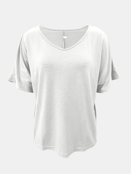 Scoop Neck Short Sleeve T-Shirt