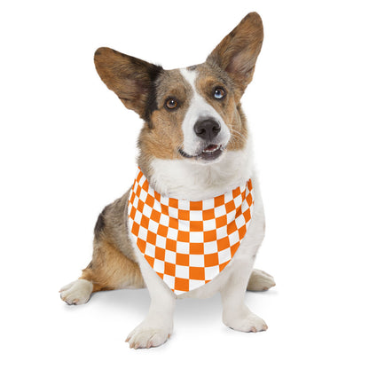 Checkerboard Pet Bandana Collar