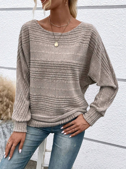 Round Neck Long Sleeve Top