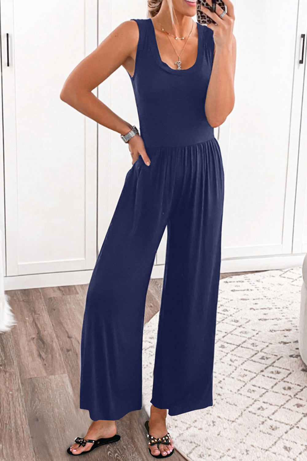 Essential Wide Strap Jumpsuit