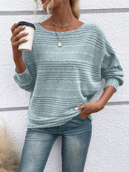 Round Neck Long Sleeve Top