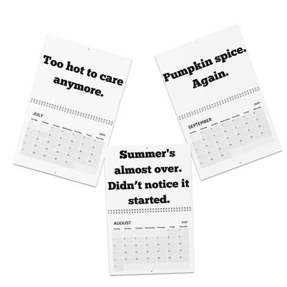 The Bare Minimum: A Deadpan Calendar for the Unmotivated. Calendar (2025)