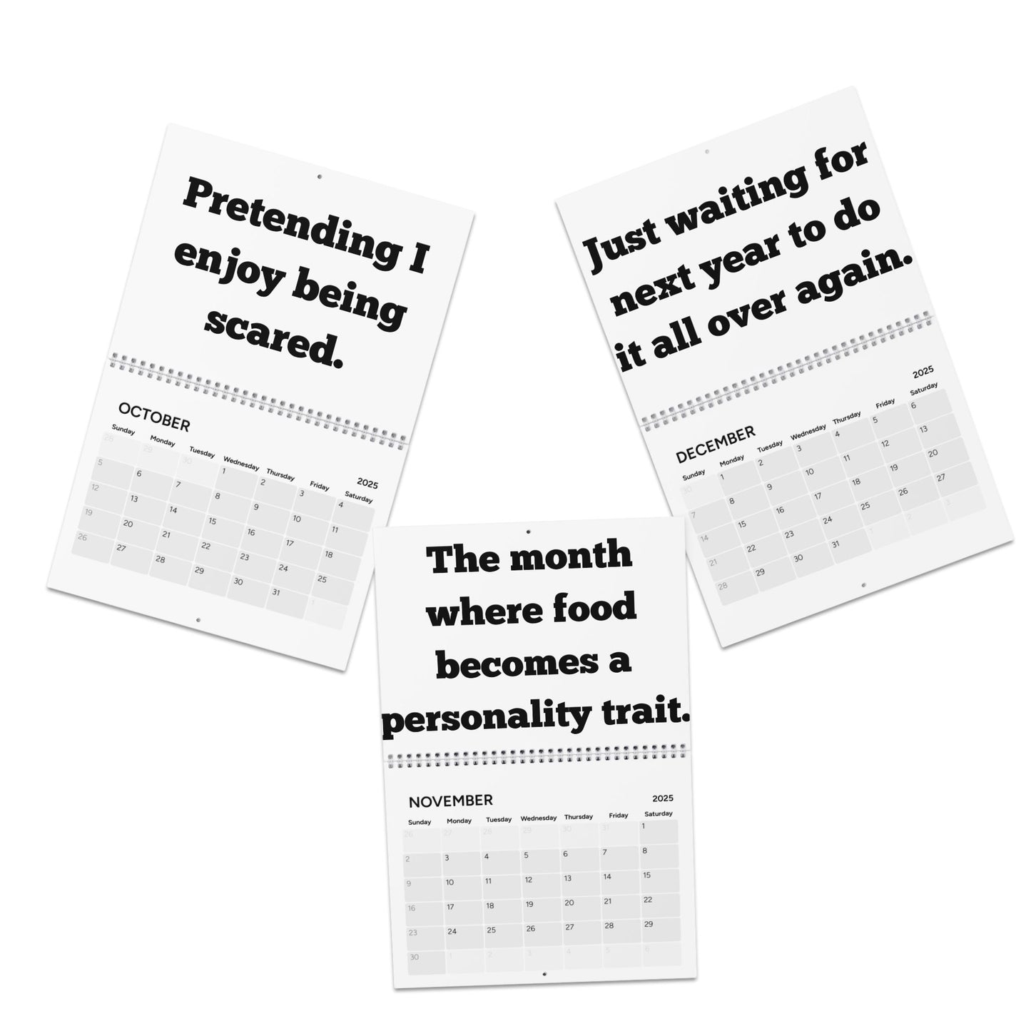 The Bare Minimum: A Deadpan Calendar for the Unmotivated. Calendar (2025)