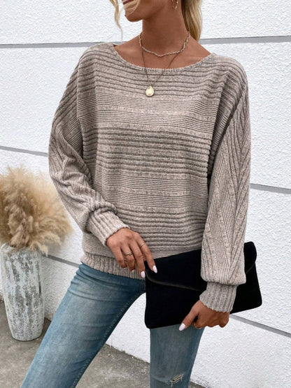 Round Neck Long Sleeve Top