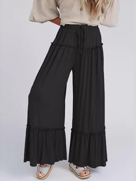 Frill Wide Leg Pants