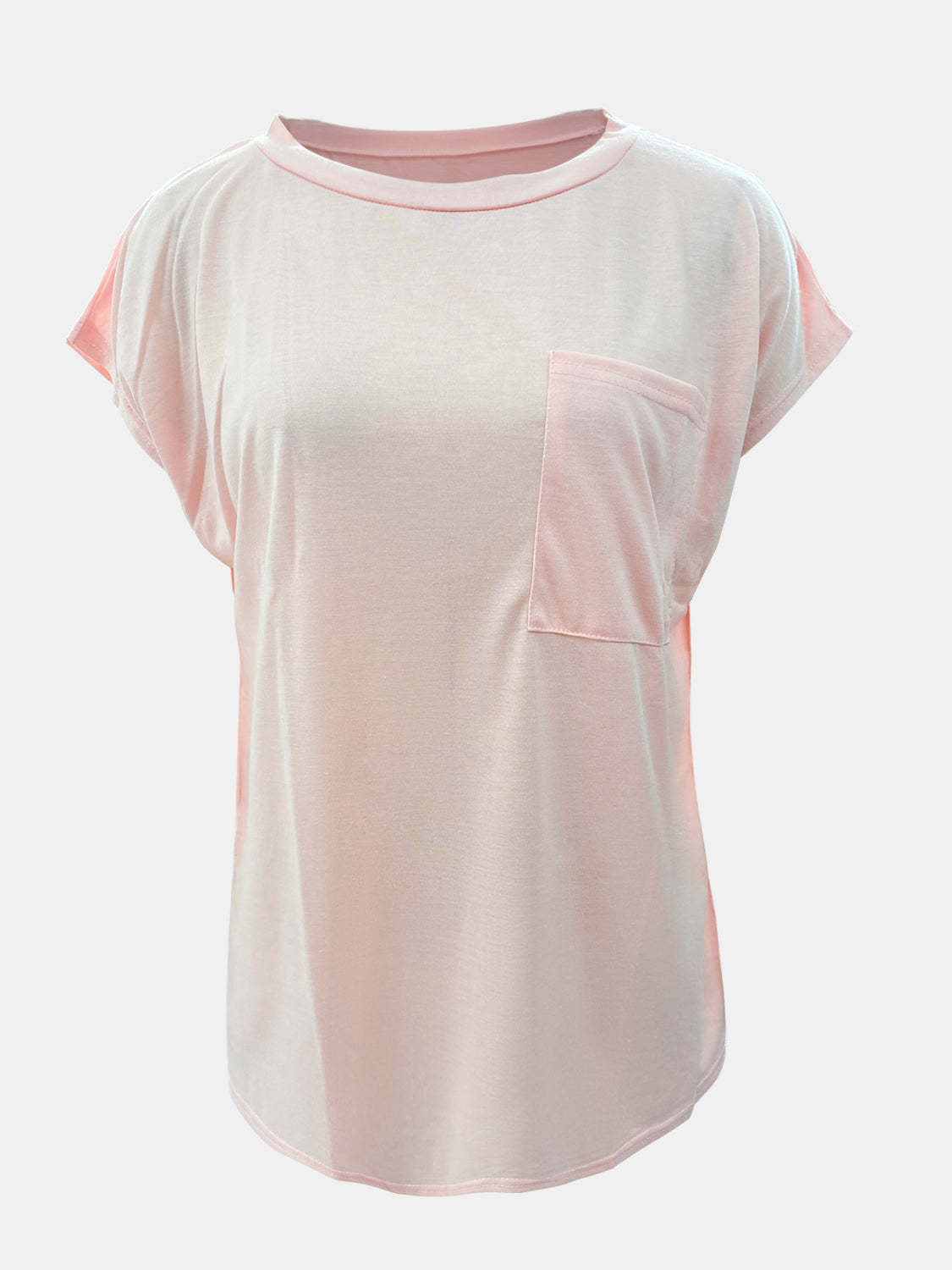 Round Neck Cap Sleeve T-Shirt